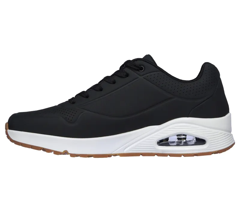 Skechers Uno – Stand On Air – Zwart (52458-BLK)