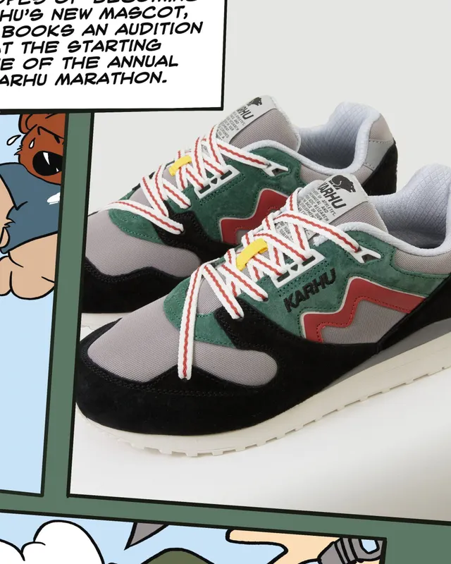 Karhu Synchron Classic – Jet Black / Hot Sauce (F802666)