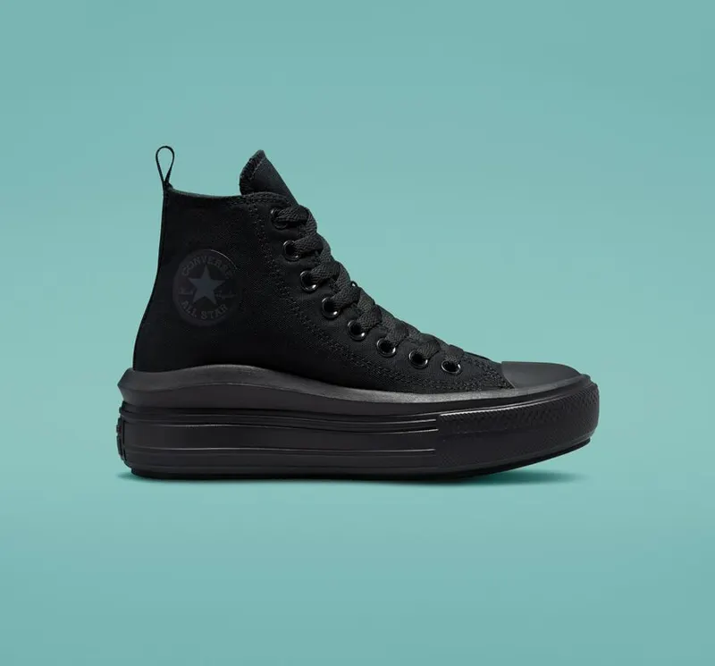 Converse Chuck Taylor All Star Move Platform Zwart/zwart/dk Smoke Grey (A03668C)