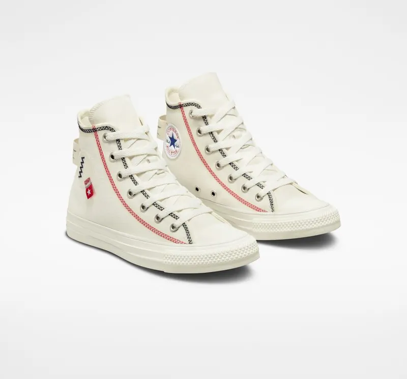 Converse Chuck Taylor All Star Logo Tag Vintage White/blue (A06081C)