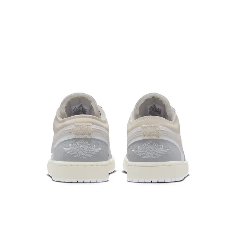 Air Jordan 1 Low OG EX ‘Foam’ Tech Grey / Light Orewood Brown-White-Sail (DN1635-002)