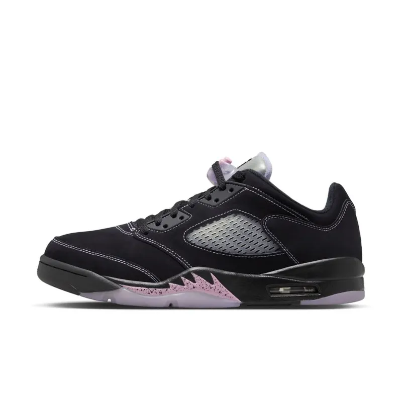 Air Jordan 5 Low ‘Dongdan’ Black / White-Lilac Ice-Pink Rise (DX4355-015)