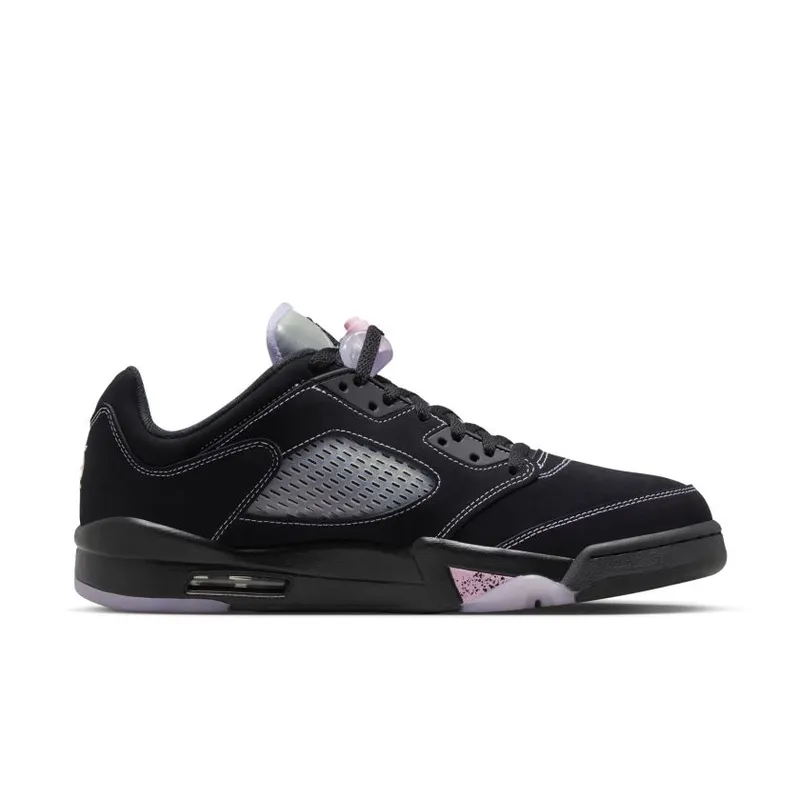 Air Jordan 5 Low ‘Dongdan’ Black / White-Lilac Ice-Pink Rise (DX4355-015)