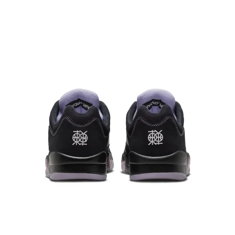Air Jordan 5 Low ‘Dongdan’ Black / White-Lilac Ice-Pink Rise (DX4355-015)