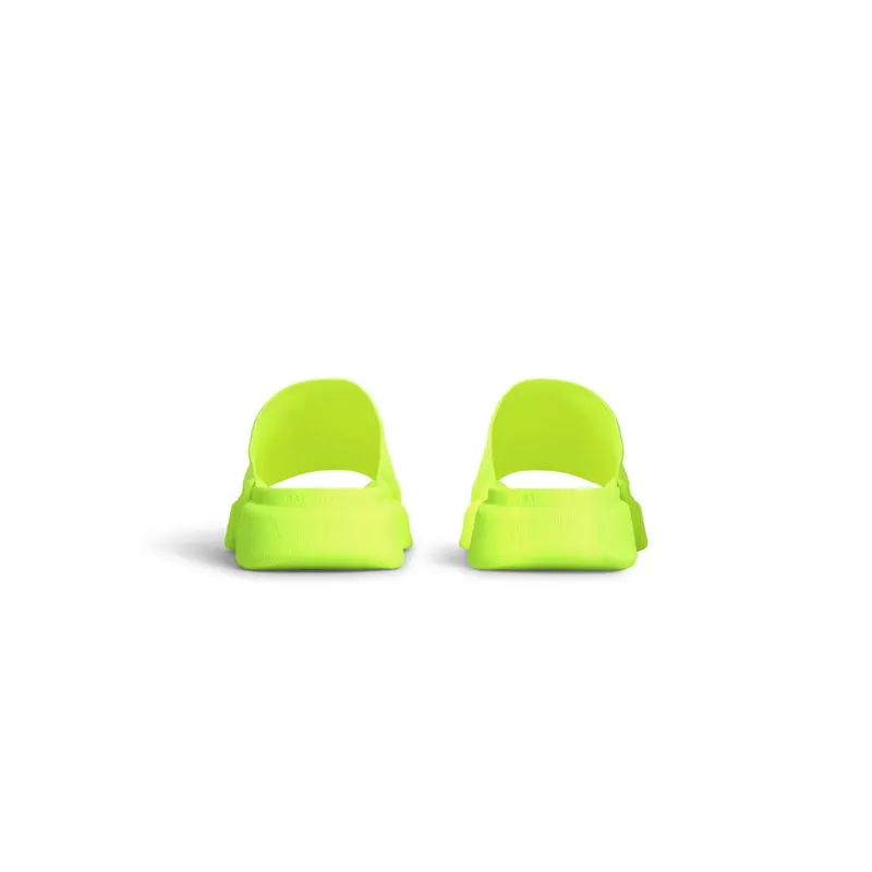 Balenciaga Speed 2.0 Recycled Knit Slide Sandal Fluo Yellow (711453W2DBH7071)