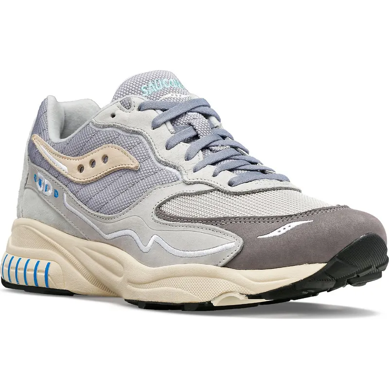 Saucony 3D Grid Hurricane Premium Grey / Blue (S70670-6)