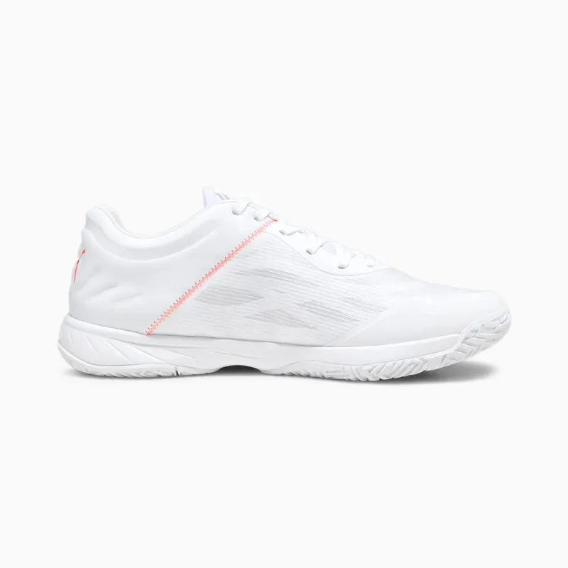 Puma Accelerate Turbo W+ zaalschoenen Wit/Roze/Grijs (107474-01)