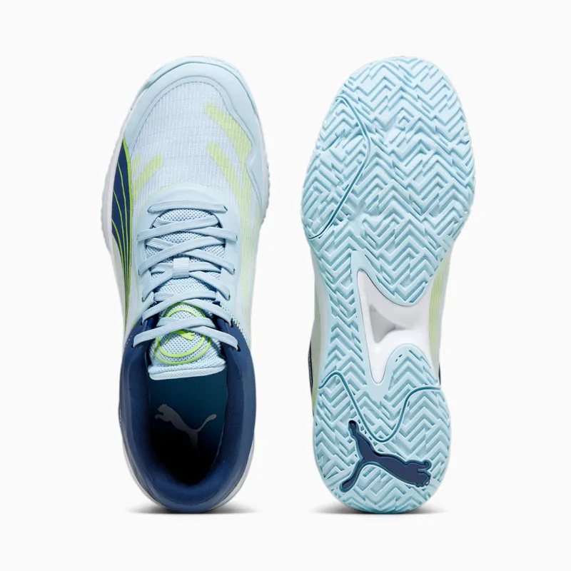 Puma Accelerate Turbo zaalschoenen Blauw/Wit/Zilver (107340-01)