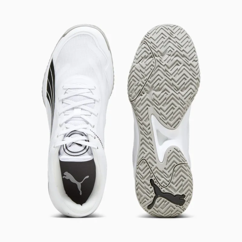 Puma Accelerate Turbo zaalschoenen Wit/Zwart/Grijs (107340-02)