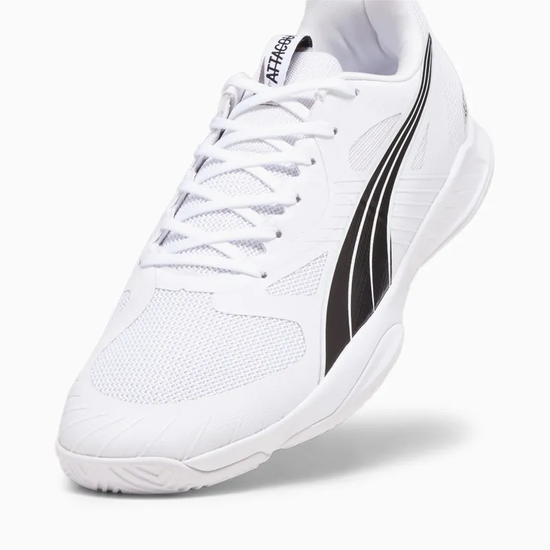 Puma Attacourt zaalschoenen Wit/Zwart/Grijs (107339-01)