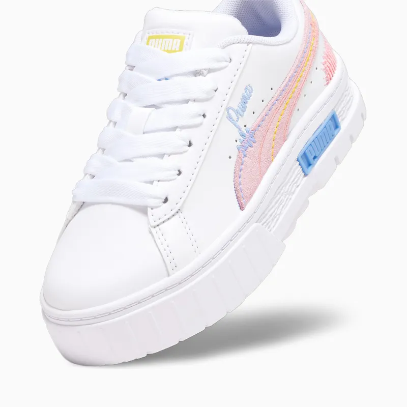 Puma Mayze Sweater Weather Wit/Blauw/Roze (392633-01)