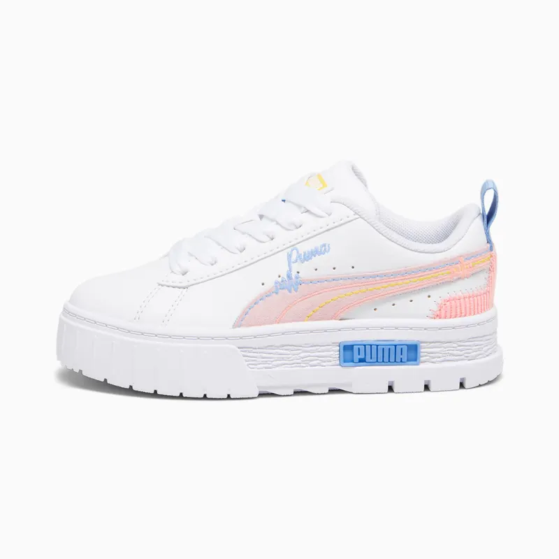 Puma Mayze Sweater Weather Wit/Blauw/Roze (392633-01)