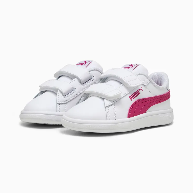 Puma Smash 3.0 leren V Wit/Roze (392034-10)