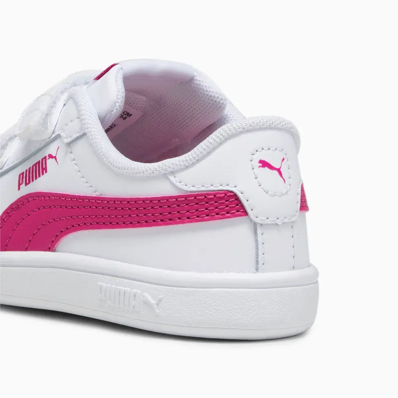 Puma Smash 3.0 leren V Wit/Roze (392034-10)