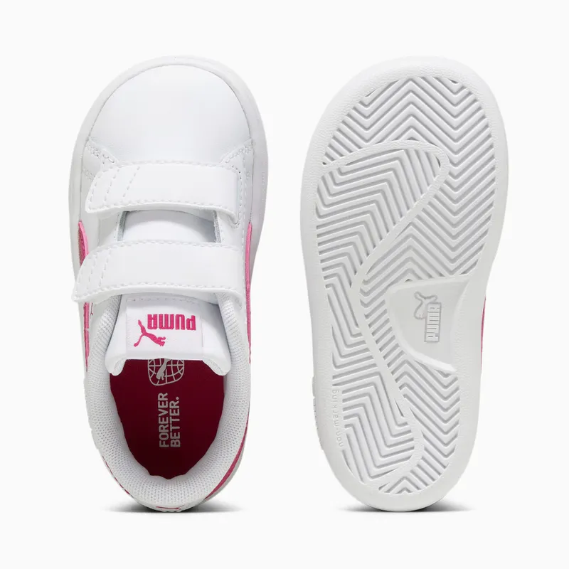 Puma Smash 3.0 leren V Wit/Roze (392034-10)