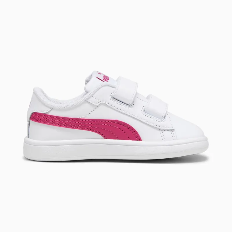 Puma Smash 3.0 leren V Wit/Roze (392034-10)
