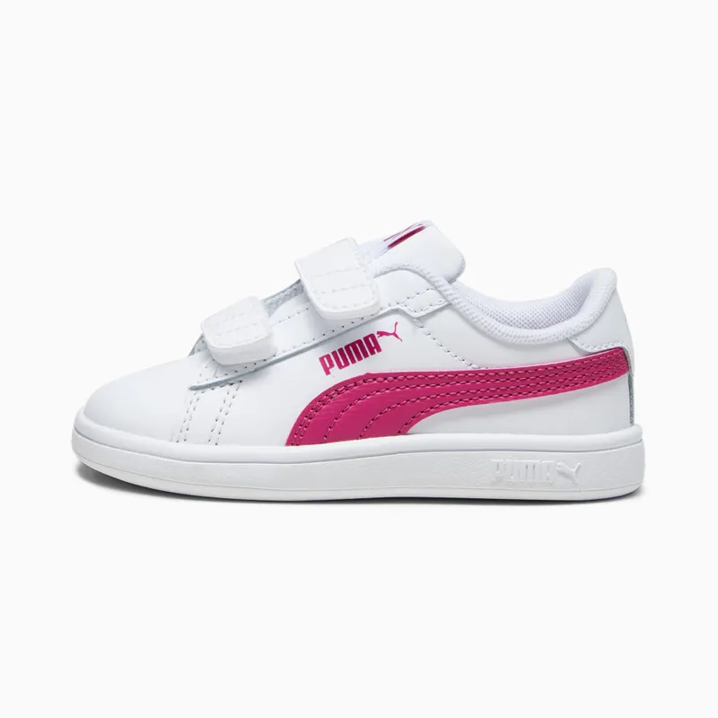 Puma Smash 3.0 leren V Wit/Roze (392034-10)