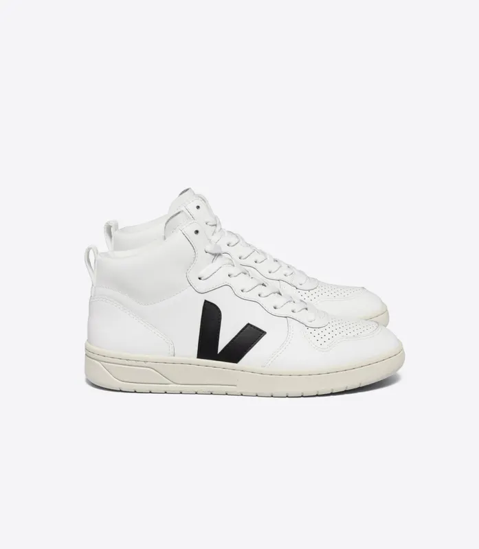 Veja V 15 LEATHER EXTRA WHITE BLACK (VQ0203304A)