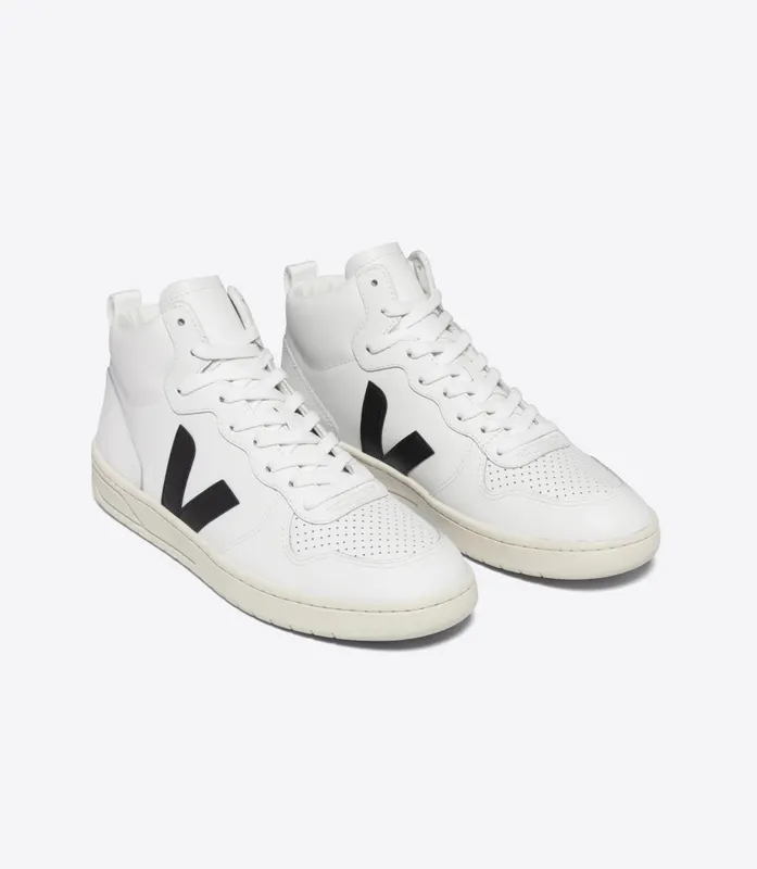 Veja V 15 LEATHER EXTRA WHITE BLACK (VQ0203304A)
