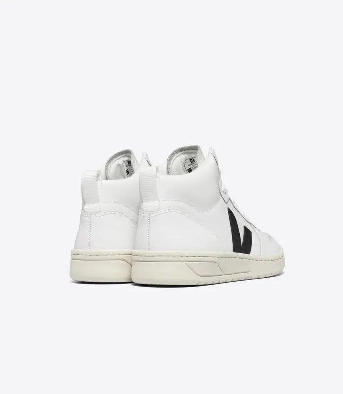 Veja V 15 LEATHER EXTRA WHITE BLACK (VQ0203304A)