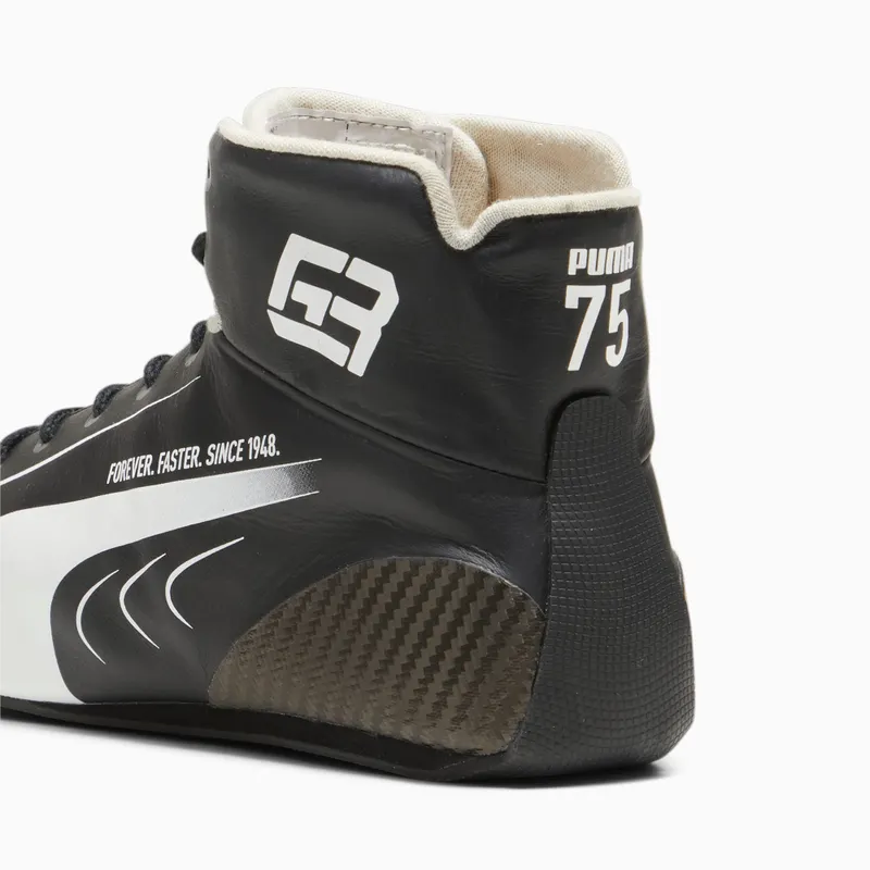 Puma Mercedes-AMG PETRONAS Speedcat Pro George Russell 75 Year raceschoenen Wit/Zwart (308271-01)