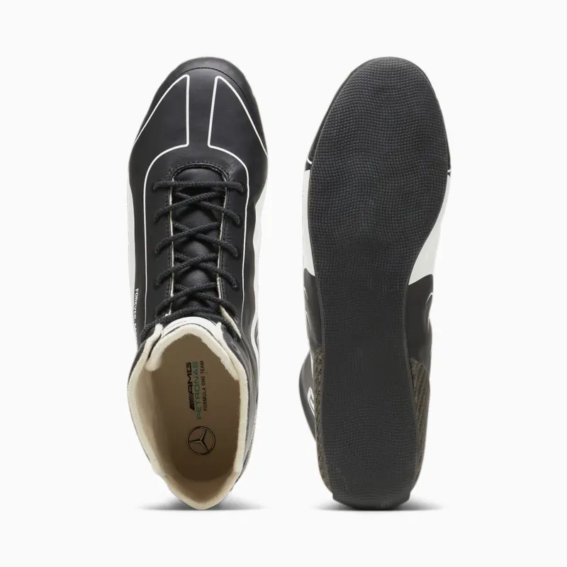 Puma Mercedes-AMG PETRONAS Speedcat Pro George Russell 75 Year raceschoenen Wit/Zwart (308271-01)