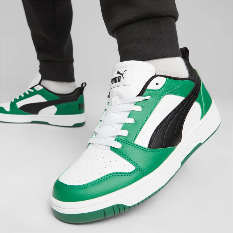Puma Rebound V6 Laag Wit/Groen/Zwart (392328-06)