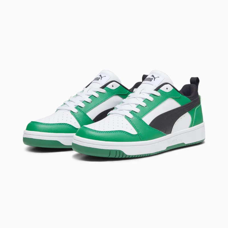 Puma Rebound V6 Laag Wit/Groen/Zwart (392328-06)