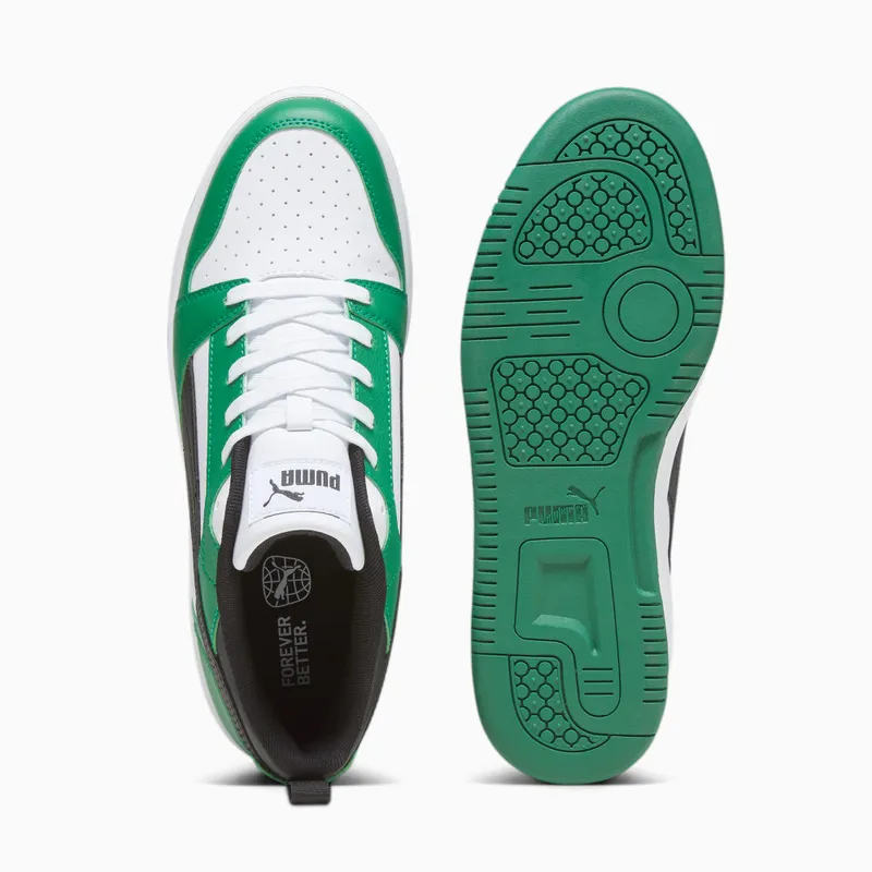 Puma Rebound V6 Laag Wit/Groen/Zwart (392328-06)