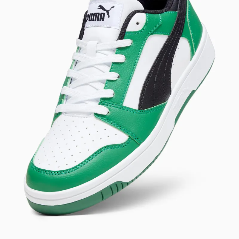 Puma Rebound V6 Laag Wit/Groen/Zwart (392328-06)