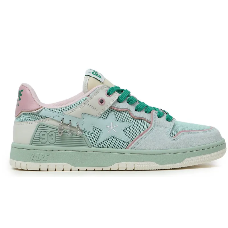 A Bathing Ape Bape SK8 Sta BAPY Minty Green (Women’s) (BPYSNSN0059CH-GRA)