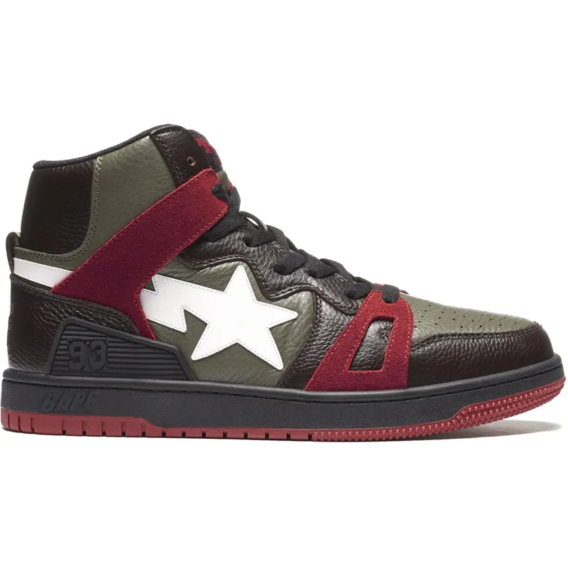 A Bathing Ape Bape Sta 93 Hi Khaki Green (1H20191032)