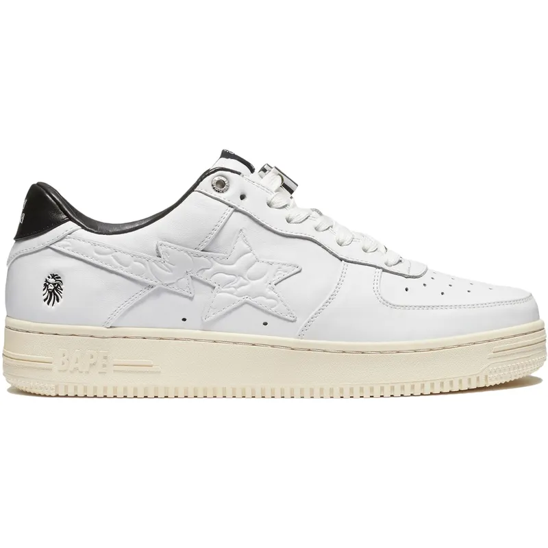 A Bathing Ape Bape Sta Black White Silver (1H70-191-022)