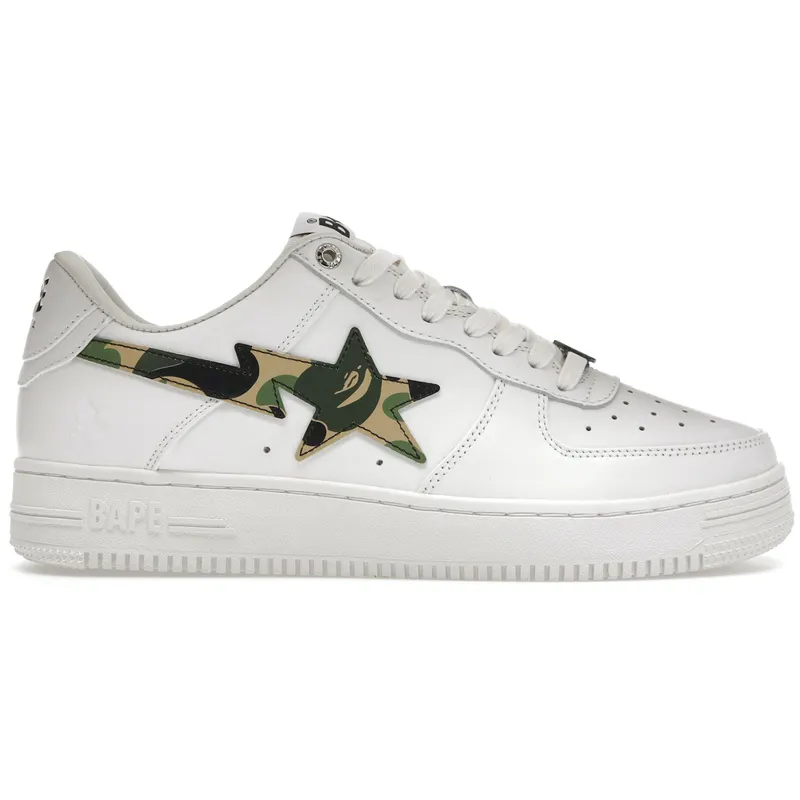 A Bathing Ape Bape Sta Low ABC Camo White Green (2022) (1I70191005-GRN/1I70291004-GRN/001FWI701005-GRN)