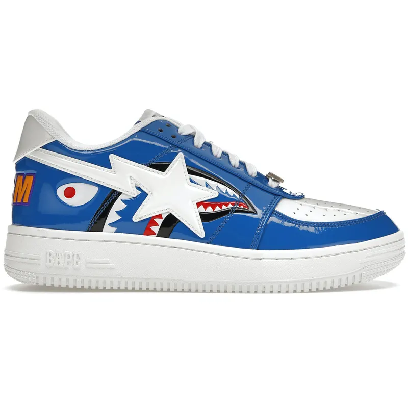 A Bathing Ape Bape Sta Low Color Block Shark Blue (1G80191009 BLUE)
