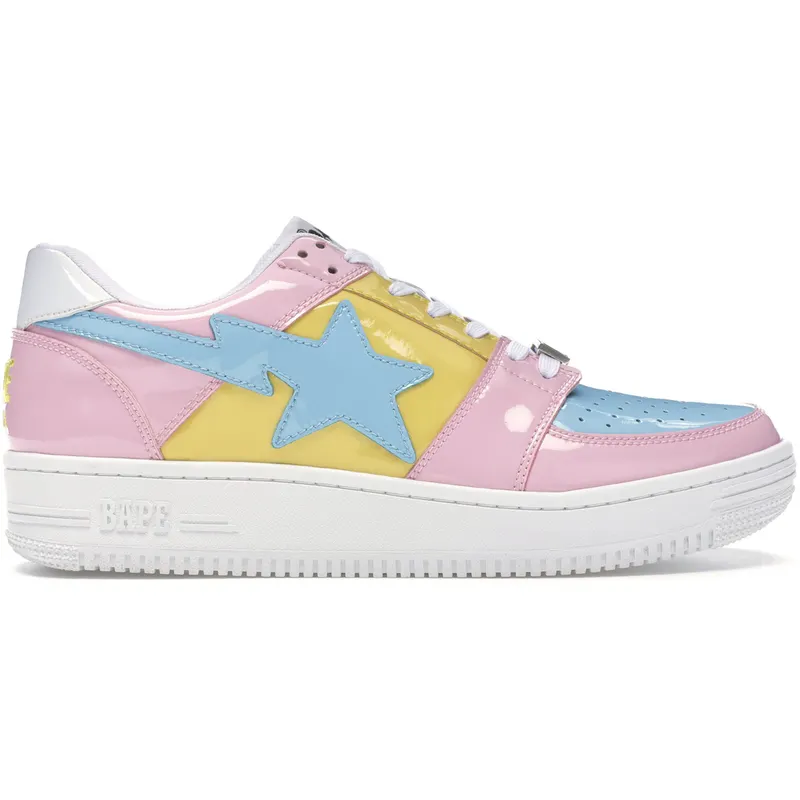 A Bathing Ape Bape Sta Low Tri-Color Pink (2018) (1E80191001-PNK)