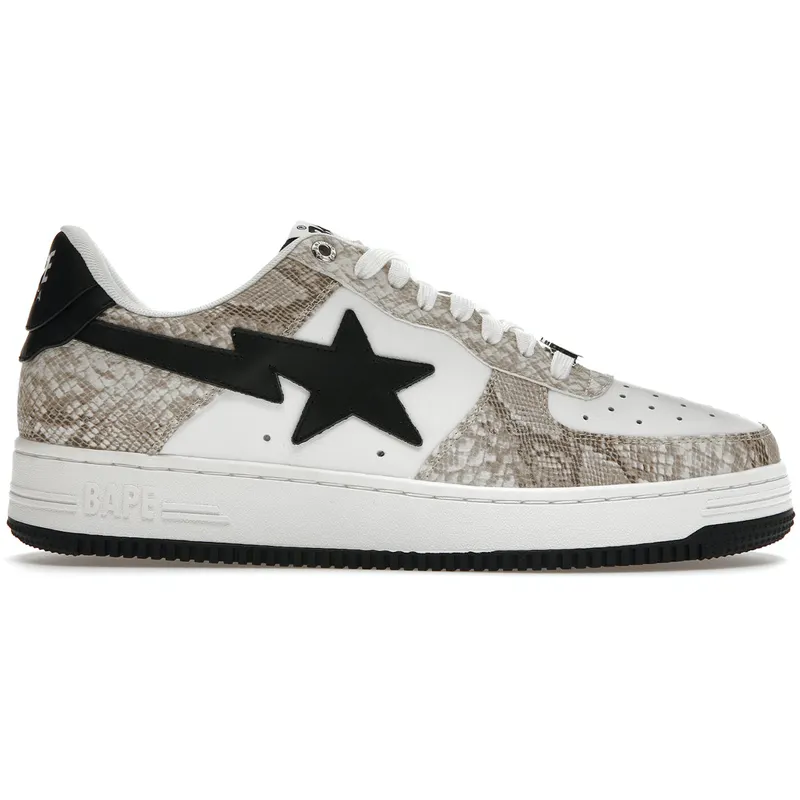 A Bathing Ape Bape Sta Snake Skin Beige (001FWI801009M_BEI)