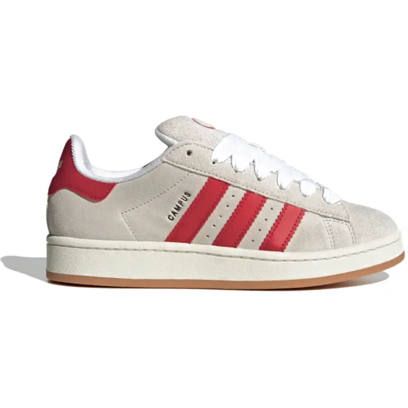 adidas Campus 00s Crystal White Better Scarlet (Women’s) (GY0037)