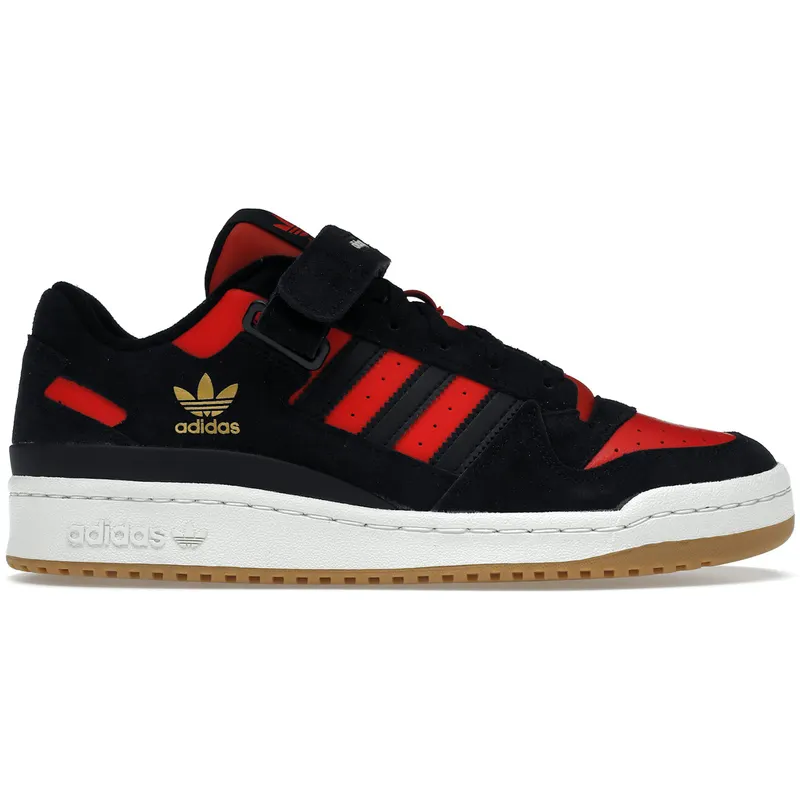 adidas Forum Low Core Black Core Black Vivid Red (HR1942)