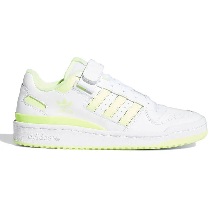 adidas Forum Low White Hi-Res Yellow (Women’s) (FY5121)