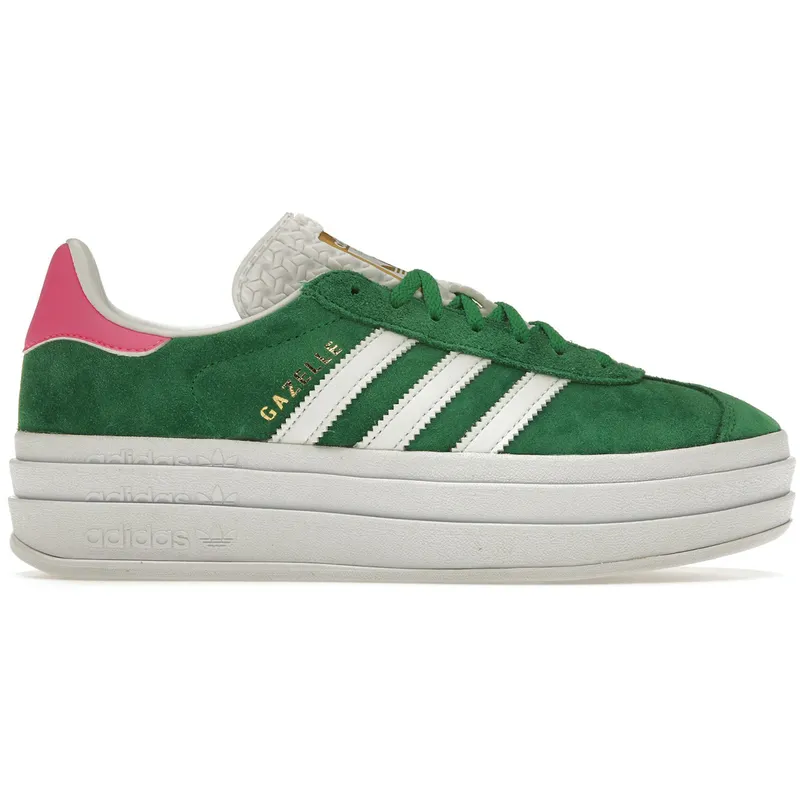 adidas Gazelle Bold Green Lucid Pink (Women’s) (IG3136)