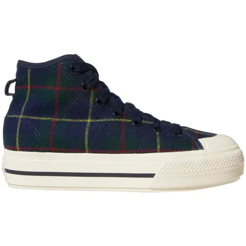 adidas Nizza RF Platform Mid Plaid (Women’s) (H02707)