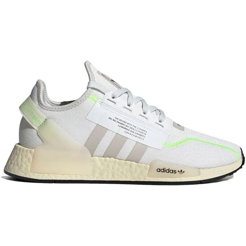 adidas NMD R1 V2 Crystal White Signal Green (GY6165)
