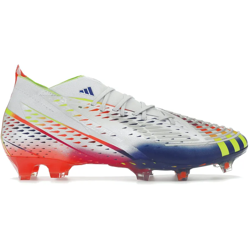 adidas Predator Edge.1 FG White Solar Yellow Power Blue (GW1028)