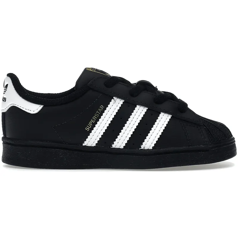 adidas Superstar Core Black Cloud White Gold (TD) (EF5396)