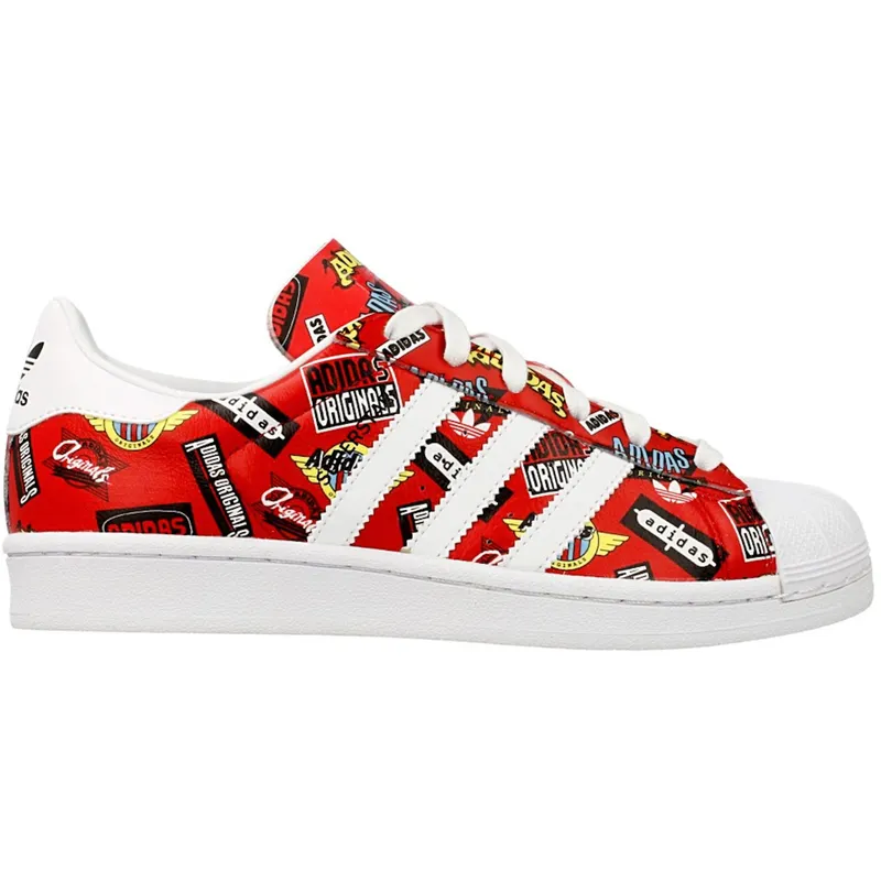 adidas Superstar Nigo Allover Print Red (S83388)