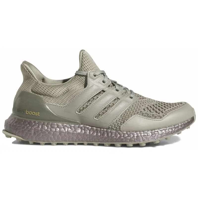 adidas Ultra Boost Spikeless Golf Silver Pebble Olive Strata (GV6920)