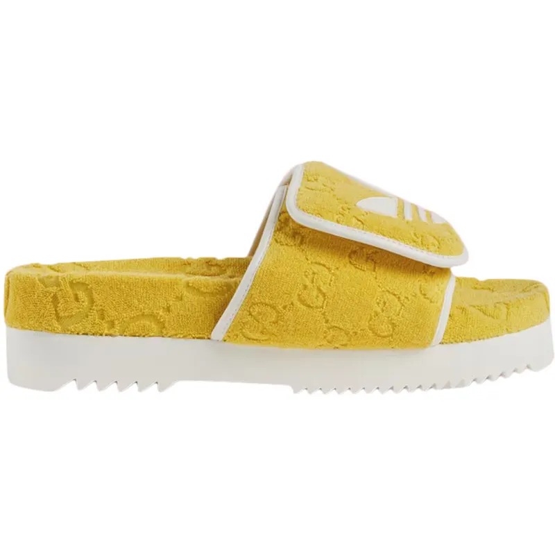 adidas x Gucci GG Platform Sandal Yellow Cotton (702412UU0107171)