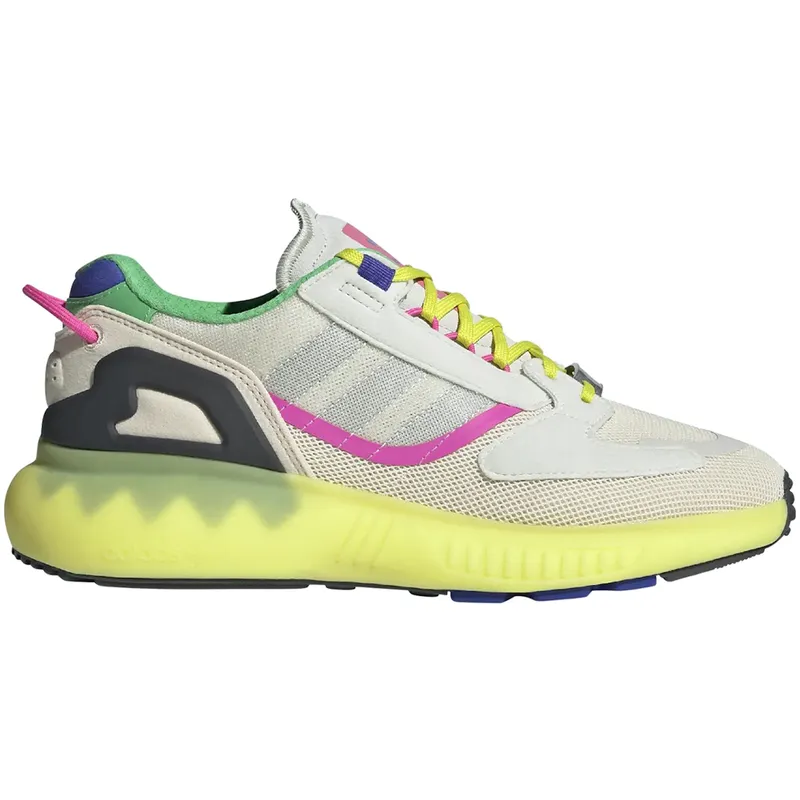 adidas ZX 5K Boost Wonder White Acid Yellow (Women’s) (GV7704)