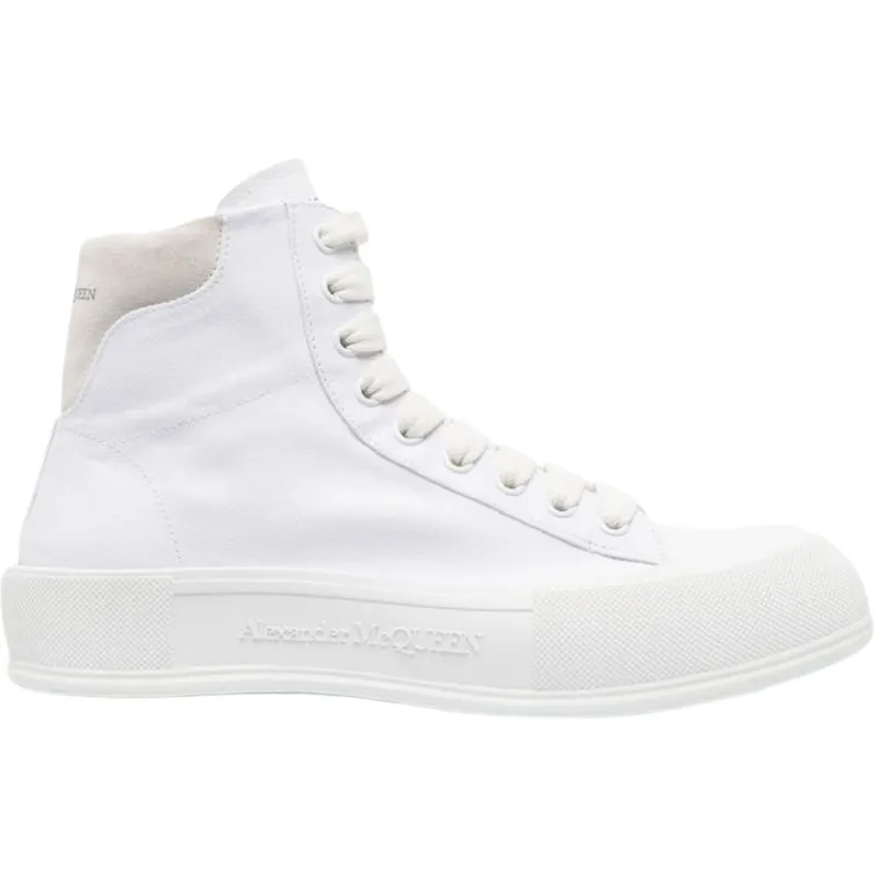 Alexander McQueen Deck Plimsoll High Top White (667816W4MV79000)